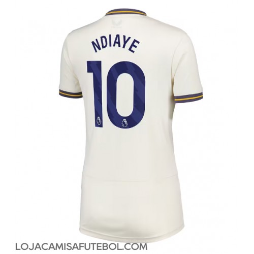 Camisa de Futebol Everton Iliman Ndiaye #10 Equipamento Alternativo Mulheres 2024-25 Manga Curta